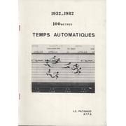 100 METRES TEMPS AUTOMATIQUES 1932-1982