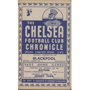 CHELSEA V BLACKPOOL 1947-48 FOOTBALL PROGRAMME