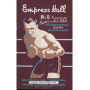 GEORGES ROGIERS V VERNE ESCOE 1949 BOXING PROGRAMME