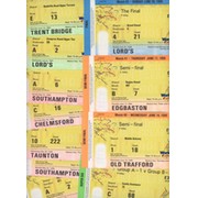 CRICKET WORLD CUP 1999 - SET OF 12 TICKETS (INCLUDING FINAL AND BOTH SEMI-FINALS)