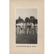 ETCETERAS CRICKET CLUB (CAMBRIDGE UNIVERSITY) 1938 TEAM POSTCARD