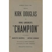 KIRK DOUGLAS IN RING LARDNER