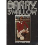 BARRY SWALLOW (YORK CITY) TESTIMONIAL MATCH BROCHURE 1976-77