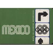 MEXICO - MAPA D EVENTOS DEPORTIVOS (MEXICO OLYMPICS 1968)