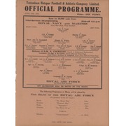 ROYAL NAVY AND MARINES V ROYAL AIR FORCE (WHITE HART LANE) 1938-39 FOOTBALL PROGRAMME