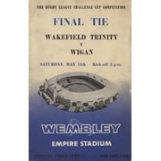 WAKEFIELD TRINITY V WIGAN 1963 (CHALLENGE CUP FINAL) RUGBY LEAGUE PROGRAMME