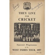 THEY LIVE FOR CRICKET - WEST INDIES CRICKET TOUR TO ENGLAND 1957