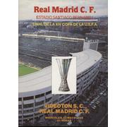 REAL MADRID V VIDEOTON (UEFA CUP FINAL) 1985 FOOTBALL PROGRAMME