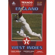 ENGLAND V WEST INDIES 1995 (TEXACO SERIES) CRICKET PROGRAMME