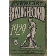 EVERLAST BOXING RECORD FOR 1929