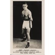 JIMMY VAUGHAN (BECONTREE) BOXING POSTCARD