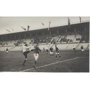 GREAT BRITAIN V FINLAND 1912 OLYMPICS FOOTBALL POSTCARD