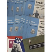 TOTTENHAM HOTSPUR 1967-68 FOOTBALL PROGRAMMES (FULL SET OF HOME MATCHES)