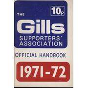 GILLINGHAM FOOTBALL CLUB SUPPORTERS HANDBOOK 1971-72