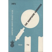 HAMPSHIRE COUNTY CRICKET CLUB ILLUSTRATED HANDBOOK 1971