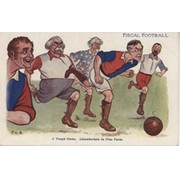 FISCAL FOOTBALL 1904 (JOSEPH CHAMBERLAIN AND JOHN BULL) POSTCARD