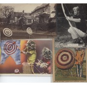 ARCHERY RELATED POSTCARDS X4