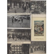 CROQUET RELATED POSTCARDS X 7