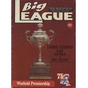 AUSTRALIA V NEW ZEALAND (TRANS-TASMAN CUP) 1982 RUGBY LEAGUE PROGRAMME