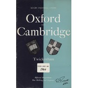 OXFORD V CAMBRIDGE 1964 RUGBY PROGRAMME
