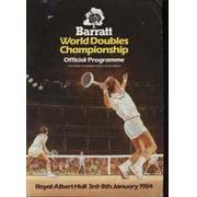 BARRATT WORLD DOUBLES TENNIS CHAMPIONSHIP 1984 PROGRAMME
