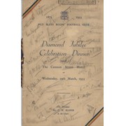 OLD BLUES RUGBY FOOTBALL CLUB (CHRIST