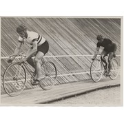 JEF SCHERENS & ALBERT RICHTER 1935 WORLD CHAMPIONSHIP SPRINT FINAL (BRUSSELS) CYCLING PHOTOGRAPH