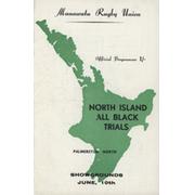 NORTH ISLAND ALL BLACK TRIALS (PROBABLES A V POSSIBLES A) 1959 RUGBY UNION PROGRAMME