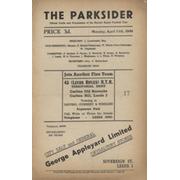 HUNSLET V WIGAN 1949 RUGBY LEAGUE PROGRAMME