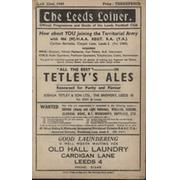 LEEDS V BRADFORD NORTHERN 1949 RUGBY LEAGUE PROGRAMME