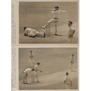 ENGLAND V AUSTRALIA 1953 (OLD TRAFFORD) CRICKET PHOTOGRAPHS X3