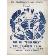BILLY WALKER V JACKIE RANKIN 1940 BOXING PROGRAMME