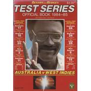 AUSTRALIA V WEST INDIES 1984-85 CRICKET TOUR BROCHURE
