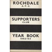 ROCHDALE FOOTBALL CLUB (SUPPORTERS CLUB) 1962-63 OFFICIAL HANDBOOK