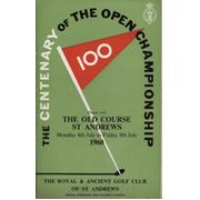 OPEN CHAMPIONSHIP 1960 (ST. ANDREWS) GOLF PROGRAMME