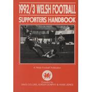 1992/93 WELSH FOOTBALL SUPPORTERS HANDBOOK