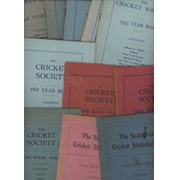 THE CRICKET SOCIETY YEAR BOOK 1946-1960 (14 ITEMS)
