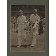 JACK HOBBS & DOUGLAS JARDINE (ENGLAND) 1929 CRICKET PHOTOGRAPH