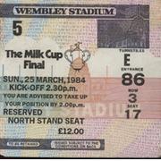 LIVERPOOL V EVERTON 1984 (MILK CUP FINAL) FOOTBALL TICKET