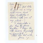 WILLY MEISL 1958 - HANDWRITTEN NOTE TO DANNY BLANCHFLOWER