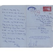 HARRY ALTHAM TO E.W. SWANTON 1960 AIR MAIL CRICKET LETTER