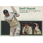 GEOFF BOYCOTT. YORKSHIRE & ENGLAND. 10 YEARS AS NO.1