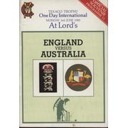 ENGLAND V AUSTRALIA 1985 TEXACO TROPHY (LORD