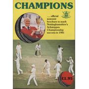 CHAMPIONS (NOTTINGHAMSHIRE 1981)