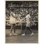 CHRISTINE TRUMAN V NANCY RICHEY 1965 (WIMBLEDON) TENNIS PHOTOGRAPH