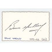 BRUCE YARDLEY (AUSTRALIA) CRICKET AUTOGRAPH