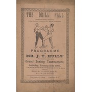 THE DRILL HALL (WOOLWICH) 1903 BOXING PROGRAMME