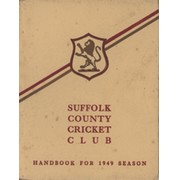 SUFFOLK COUNTY CRICKET CLUB HANDBOOK - 1949