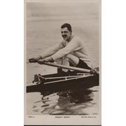 ERNEST BARRY ROWING POSTCARD