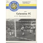 LOKOMOTIVE LEIPZIG V  COLERAINE 1977-78 (ECWC) FOOTBALL PROGRAMME